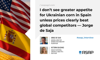 Я не бачу посилення апетиту до української кукурудзи в Іспанії, якщо тільки ціни не будуть явно кращими за міжнародних конкурентів — Хорхе де Саха, Федерація комбікормової промисловості Іспанії