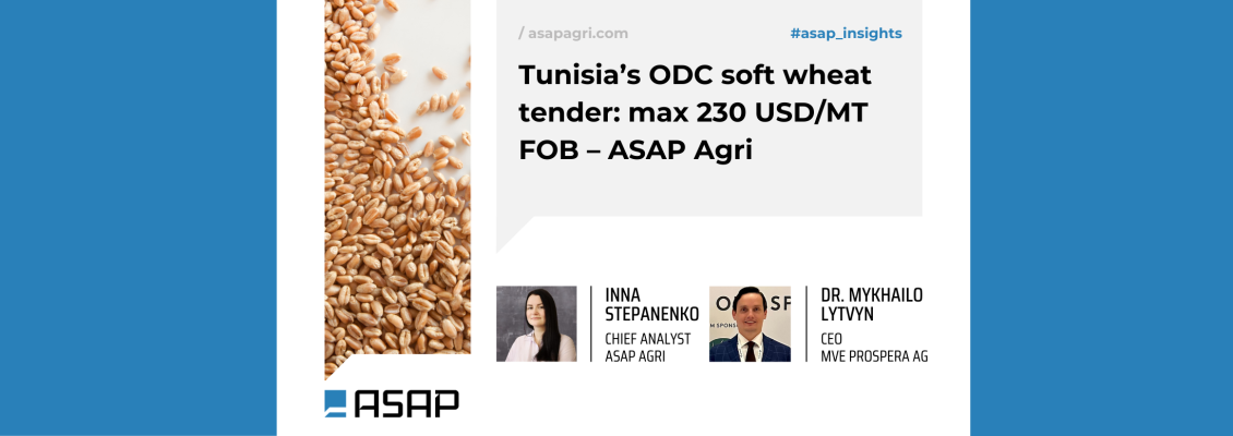 Тендер Тунісу на закупку м’якої пшениці: максимум 230 USD/т FOB – ASAP Agri Тендер Тунісу на закупку м’якої пшениці: максимум 230 USD/т FOB – ASAP Agri