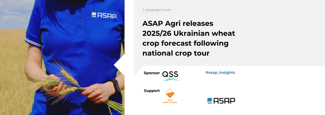 ASAP Agri представила прогноз урожаю пшениці в Україні на 2025/26 МР після національного кроп-туру ASAP Agri представила прогноз урожаю пшениці в Україні на 2025/26 МР після національного кроп-туру